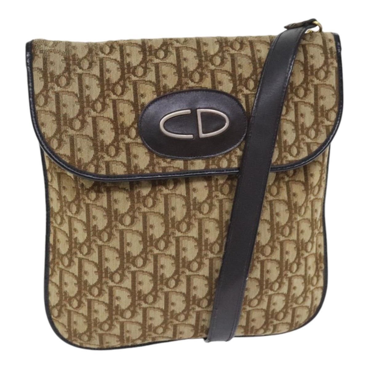 Dior DIOR Trotter Canvas Shoulder Bag Beige Size ONE SIZE - 1 Thumbnail