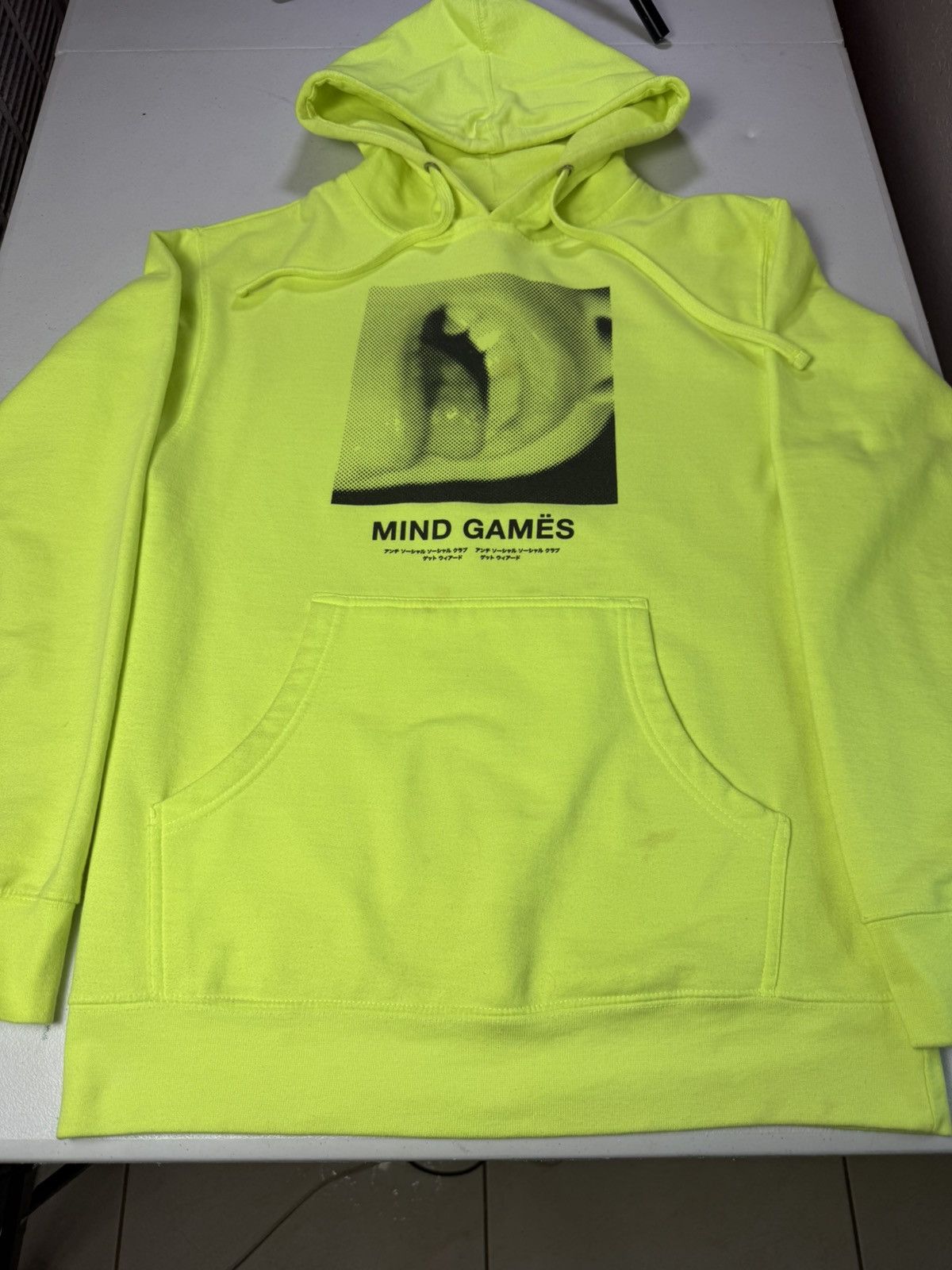 Anti Social Social Club Anti Social Social Club Open Minded Hoodie 'Neon Green' Sz S Size US S / EU 44-46 / 1 - 2 Thumbnail