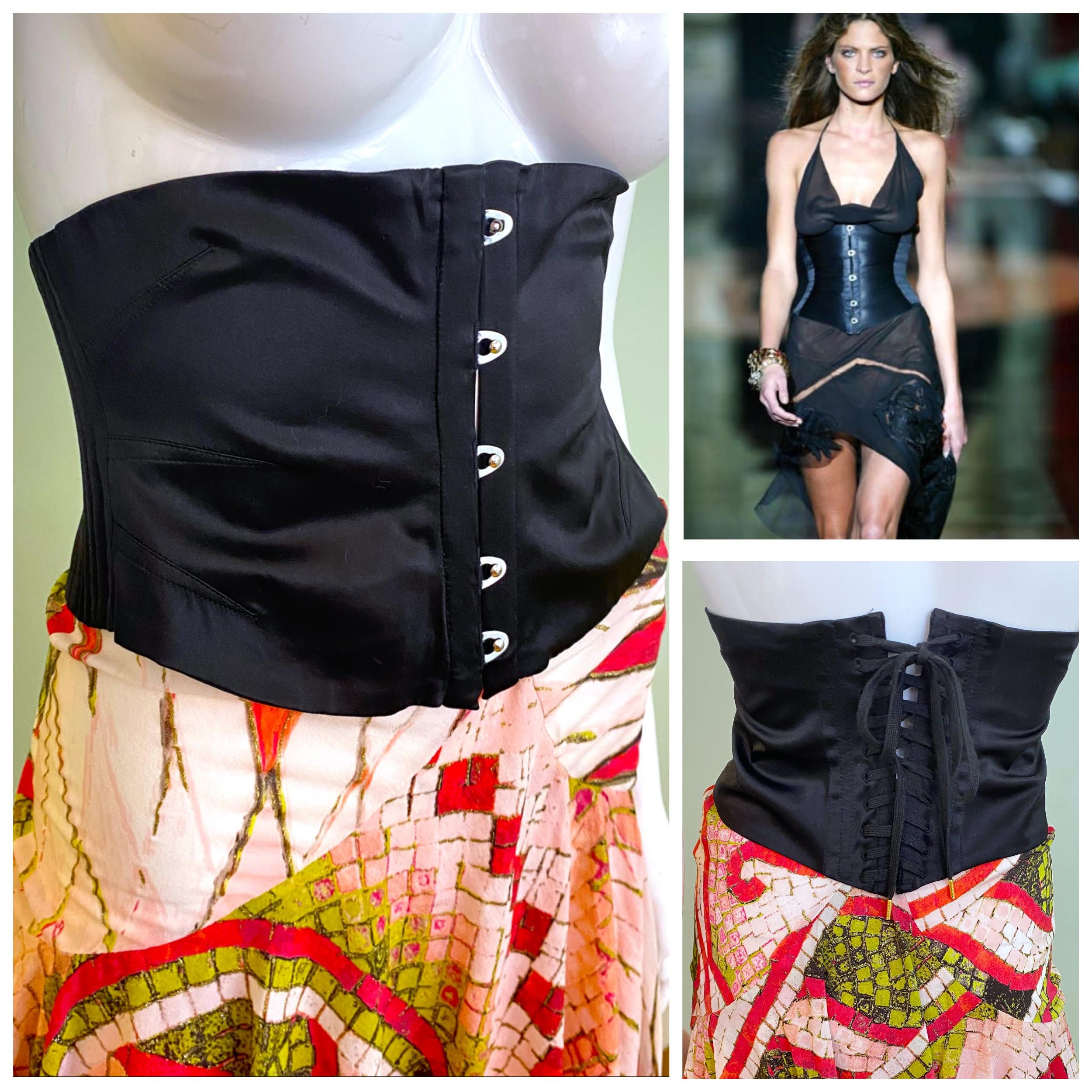 Roberto Cavalli Roberto Cavalli Waist Cincher Corset S/S 2003 Bustier Size XL / US 12-14 / IT 48-50 - 1 Thumbnail