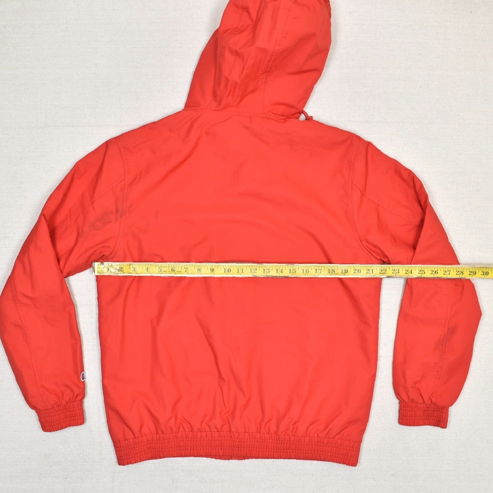 Champion Champion Men's Zip Jacket Wisconsin Badgers Red S Polyester Lined Bomber Jacket, Zip Closure, Solid Red, Men Size US S / EU 44-46 / 1 - 4 Thumbnail