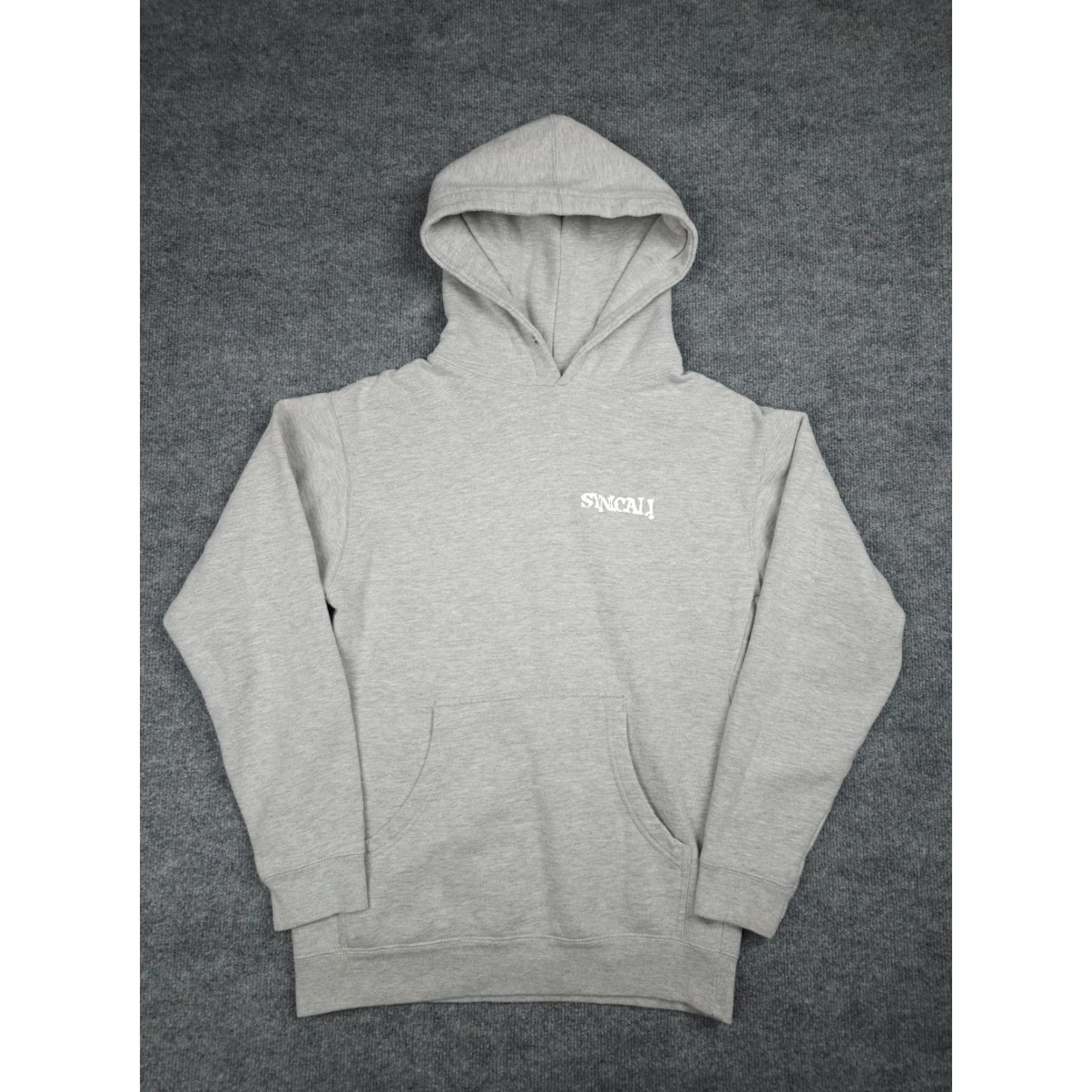 Vintage SYNICAL Hoodie Sweatshirt Men 2XL Gray Spellout Graphic Star NO DRAWSTRING Pullover Cotton Long Sleeve Knit Shirt Adults Mens Size US XXL / EU 58 / 5 - 2 Thumbnail