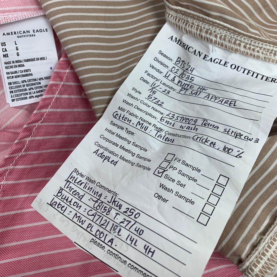 American Eagle Outfitters 2 New American Eagle Womens Medium Button Down Shirts Size M / US 6-8 / IT 42-44 - 8 Thumbnail