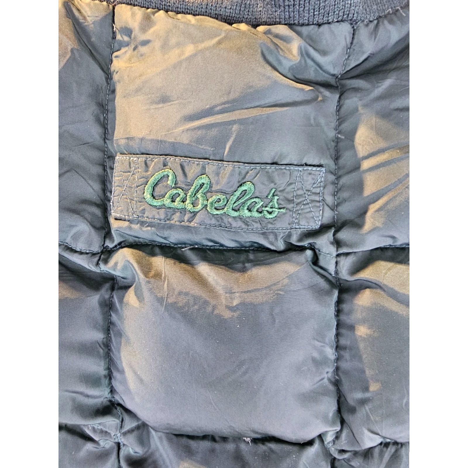 Vintage VINTAGE Cabela's GREEN DOWN VEST LARGE 90's MEN Vest Puffer Jacket Wool Down Insulation Size US L / EU 52-54 / 3 - 5 Thumbnail