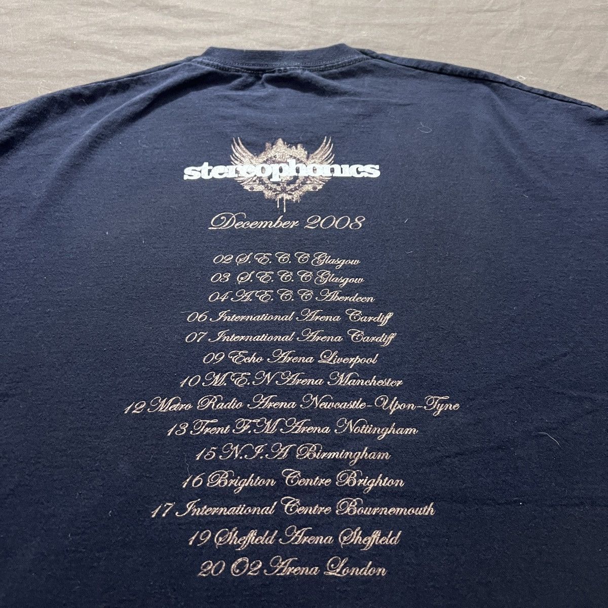 Band Tees Vintage Y2K Stereophonics Tour Promo Tee XL Rock Bsnd Size US XL / EU 56 / 4 - 5 Thumbnail
