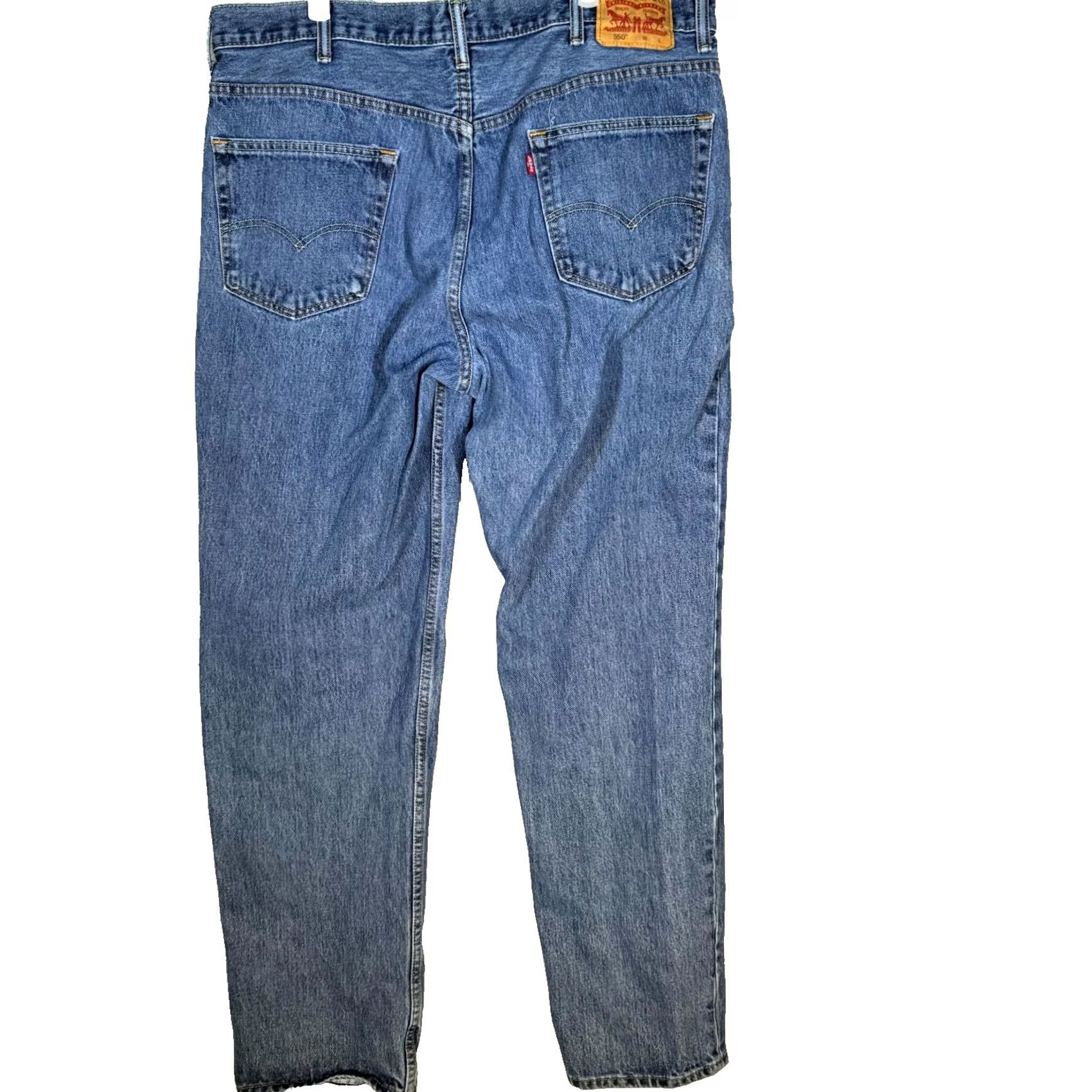 Levi's Levi’s 550 Men’s Jeans 42x36 Blue Denim High-Rise Regular Fit Zip Fly Size US 42 / EU 58 - 2 Thumbnail