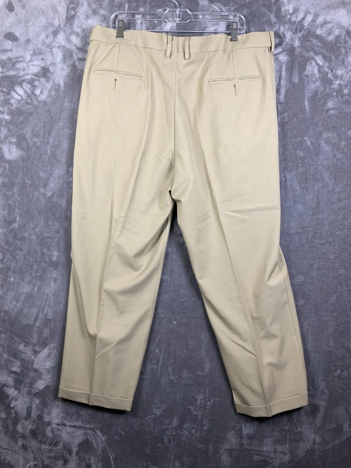 Haggar Haggar Khaki Mens 40/32 Premium Comfort Classic Fit Flat 281 Size US 40 / EU 56 - 5 Thumbnail