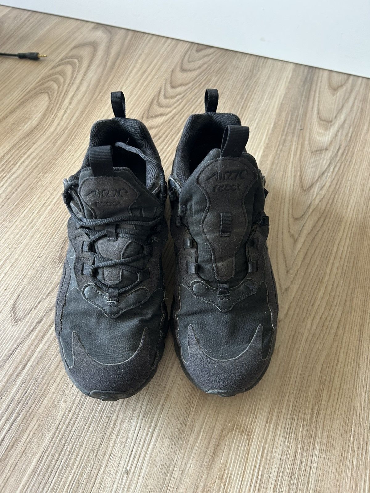 Nike Nike Airmax React 270 Triple Black Size US 8 / IT 38 - 2 Thumbnail