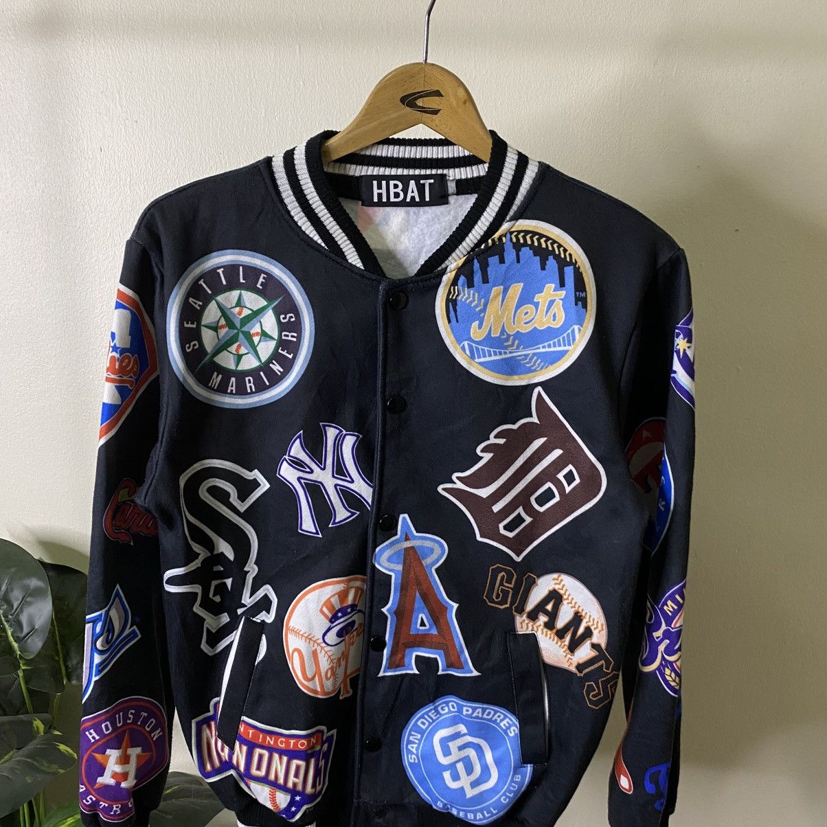 MLB Vintage Y2K HBAT x Baseball Club MLB AOP Varsity Jacket Size US S / EU 44-46 / 1 - 2 Thumbnail