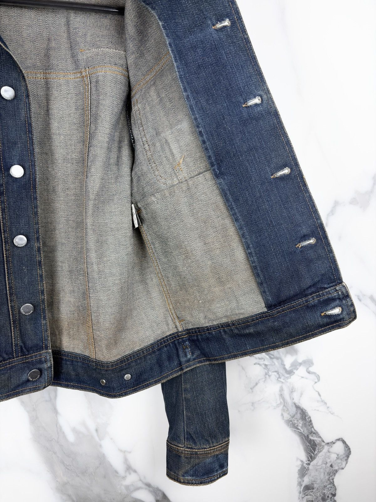 Dior × Hedi Slimane SS05 Dior Homme Beck Rust Orange Overdye Denim Jacket Size US S / EU 44-46 / 1 - 10 Thumbnail