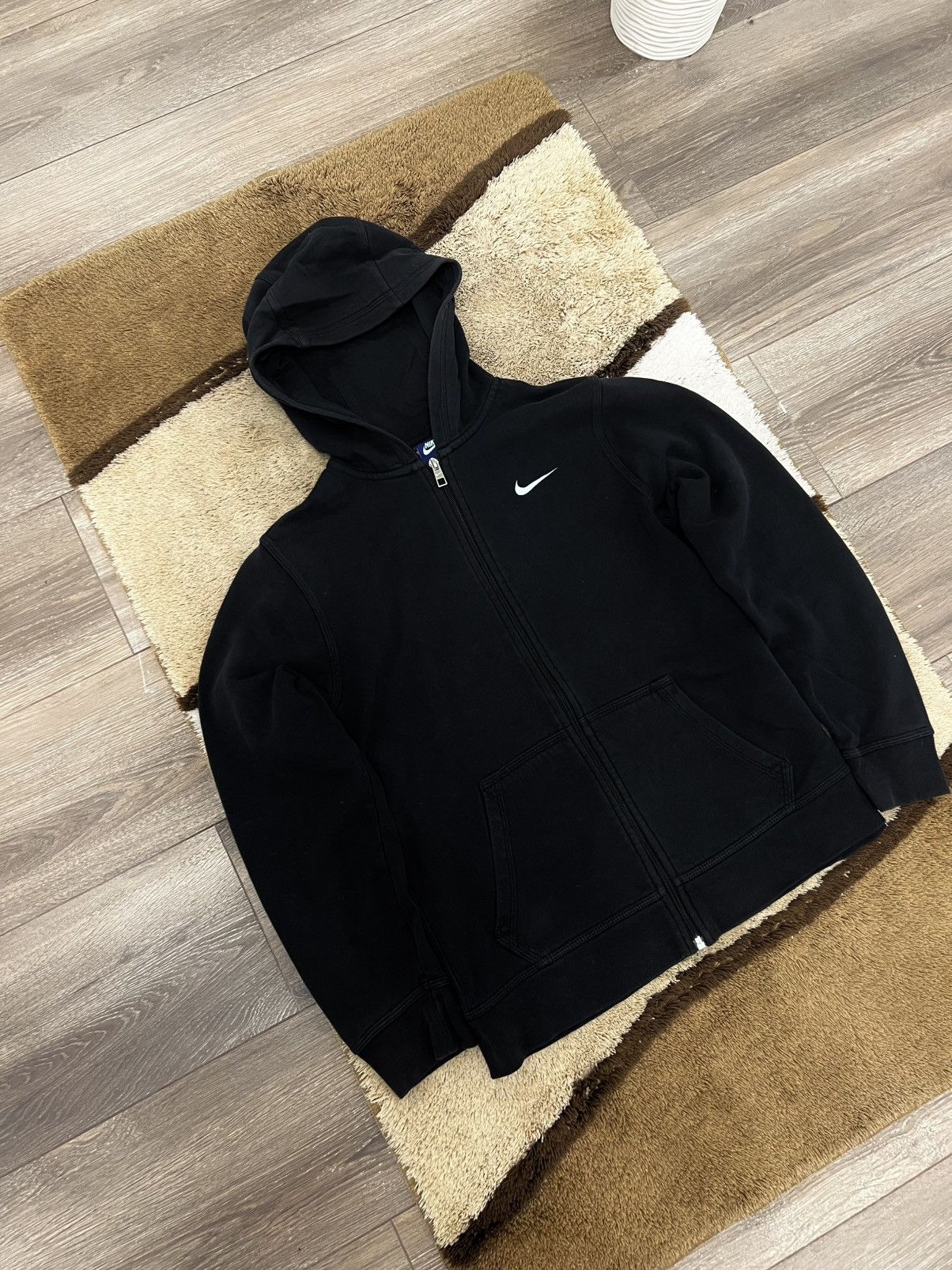 Faded Glory × Nike Vintage Nike Zip up Hoodie black Size US S / EU 44-46 / 1 - 4 Thumbnail