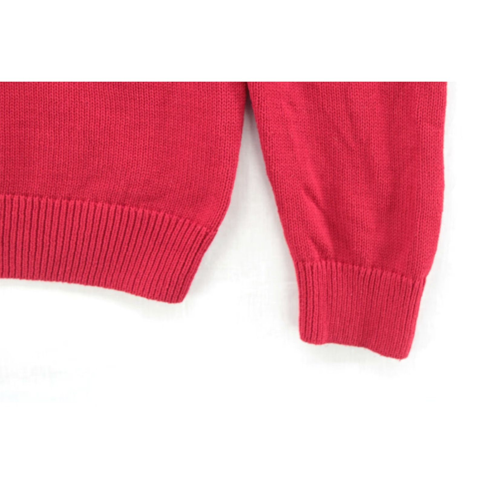 Chaps Chaps Sweater Mens XL Red Cable Knit Button Mock Neck Preppy Cabincore Christmas 90s Size US XL / EU 56 / 4 - 6 Thumbnail