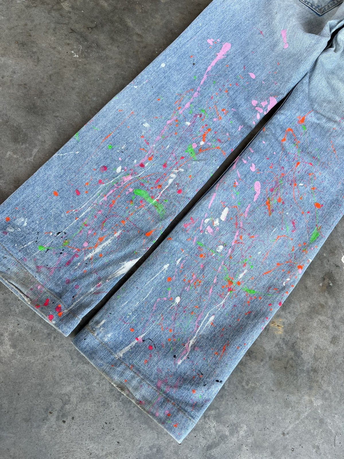 Japanese Brand × Levi's 🌈90’s Levis Painter Distress Jeans Size US 28 / EU 44 - 11 Thumbnail