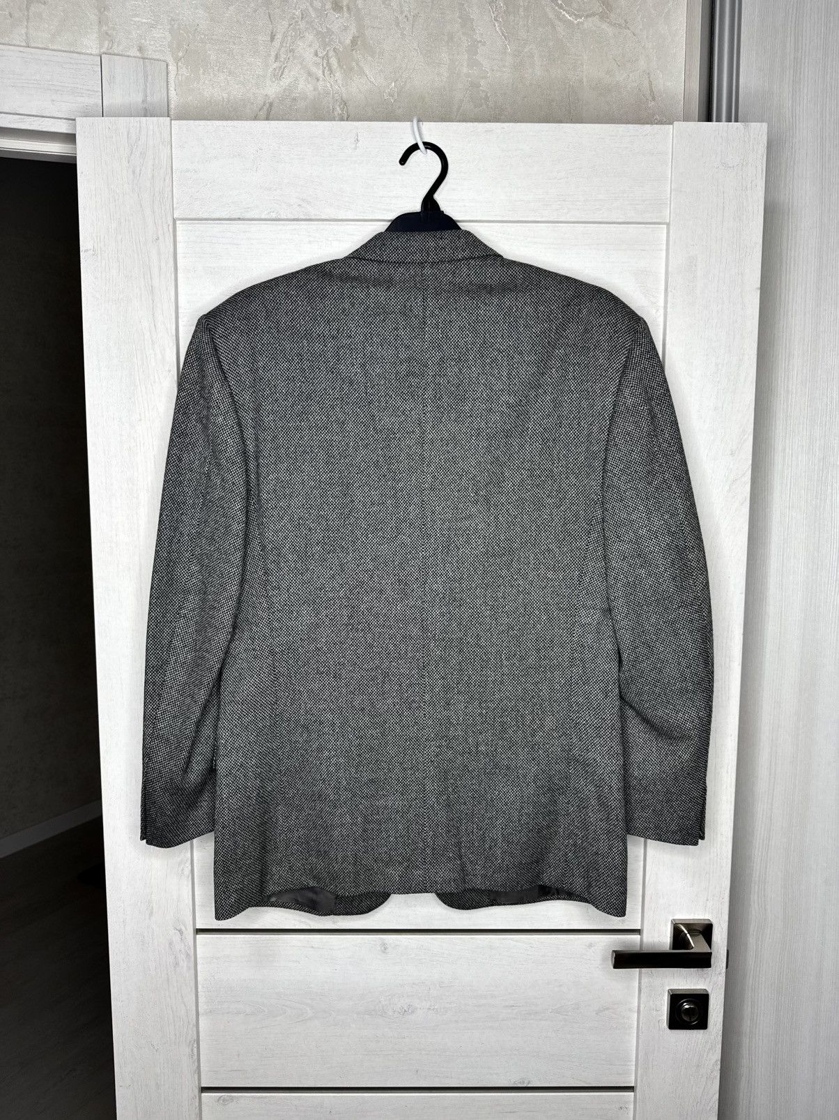 Corneliani Corneliani Grey Tweed Wool Blazer Jacket Made in Italy 48R Size 48R - 2 Thumbnail
