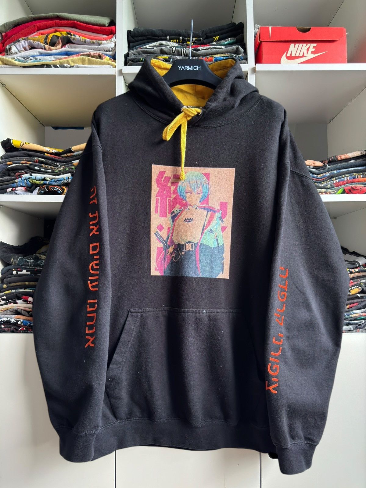 Anime Vintage Evangelion Anime Movie Hoodie Size US XL / EU 56 / 4 - 1 Thumbnail