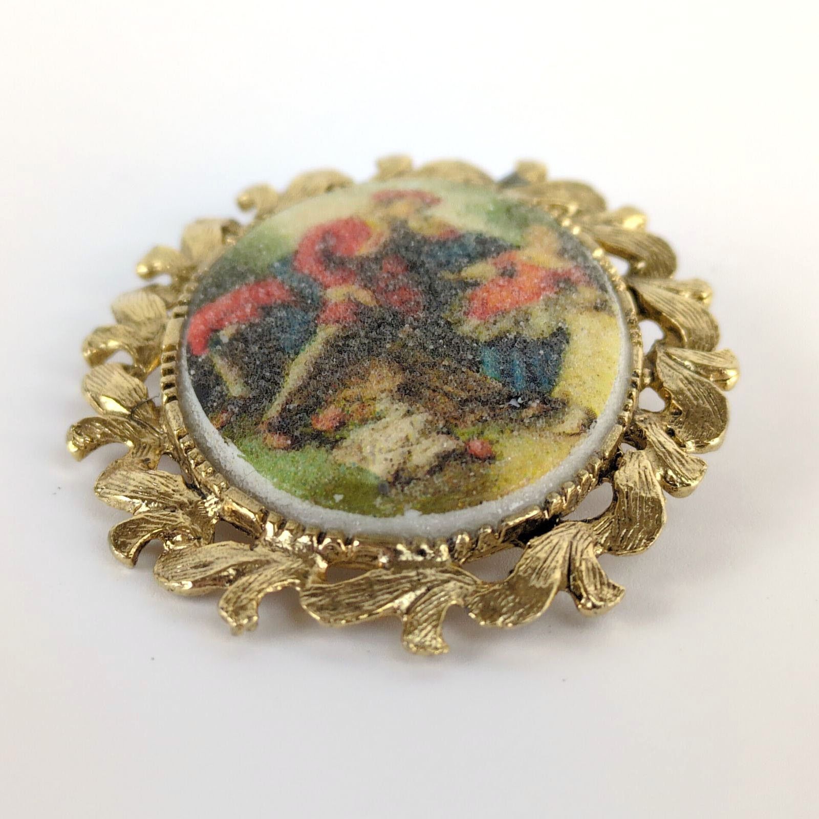 Vintage Victorian Revival Portrait Sugar Cameo Brooch Pin Pendant Size ONE SIZE - 3 Thumbnail