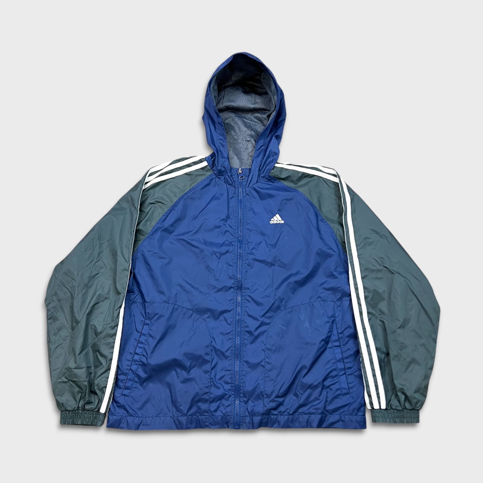Adidas × Vintage Vintage Adidas Jacket Essential 3 Stripe Zip 90s Windbreaker Size US S / EU 44-46 / 1 - 1 Thumbnail