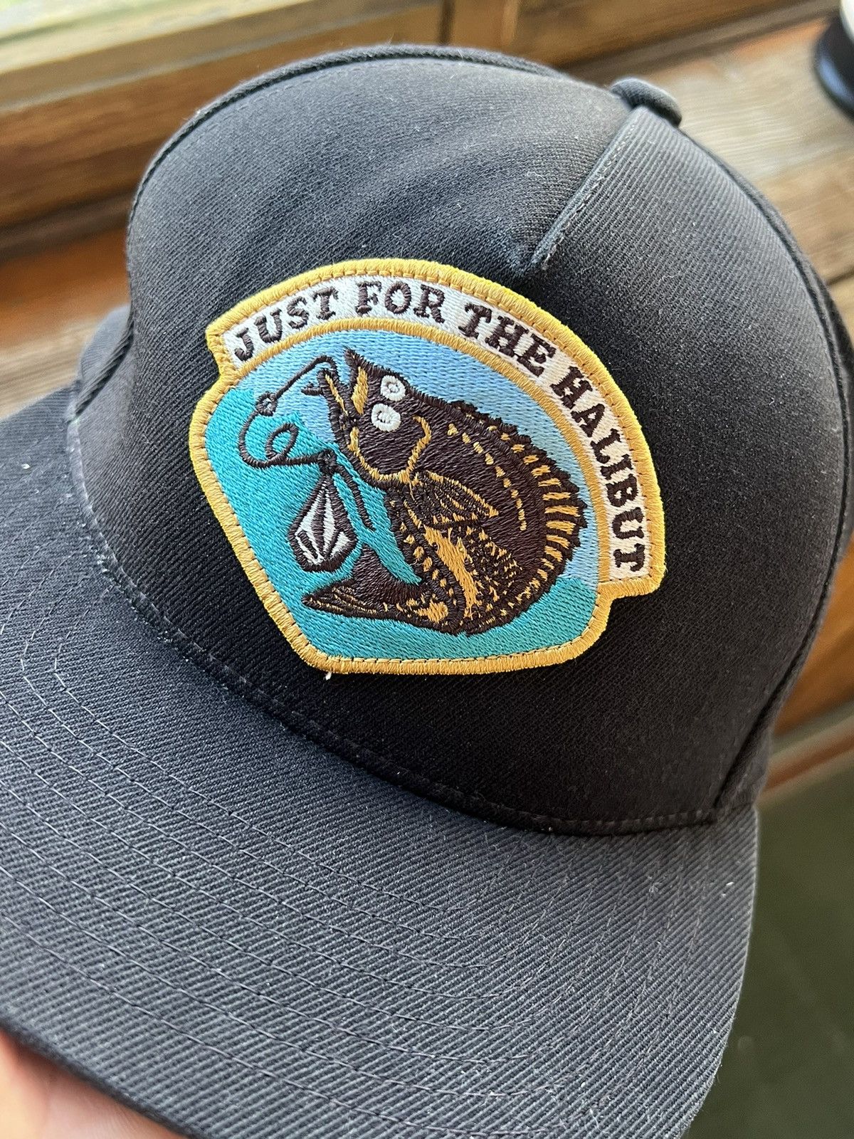 Vintage Y2k Hat VOLCOM Skateboards Cap Just For The Halibut Size ONE SIZE - 4 Thumbnail