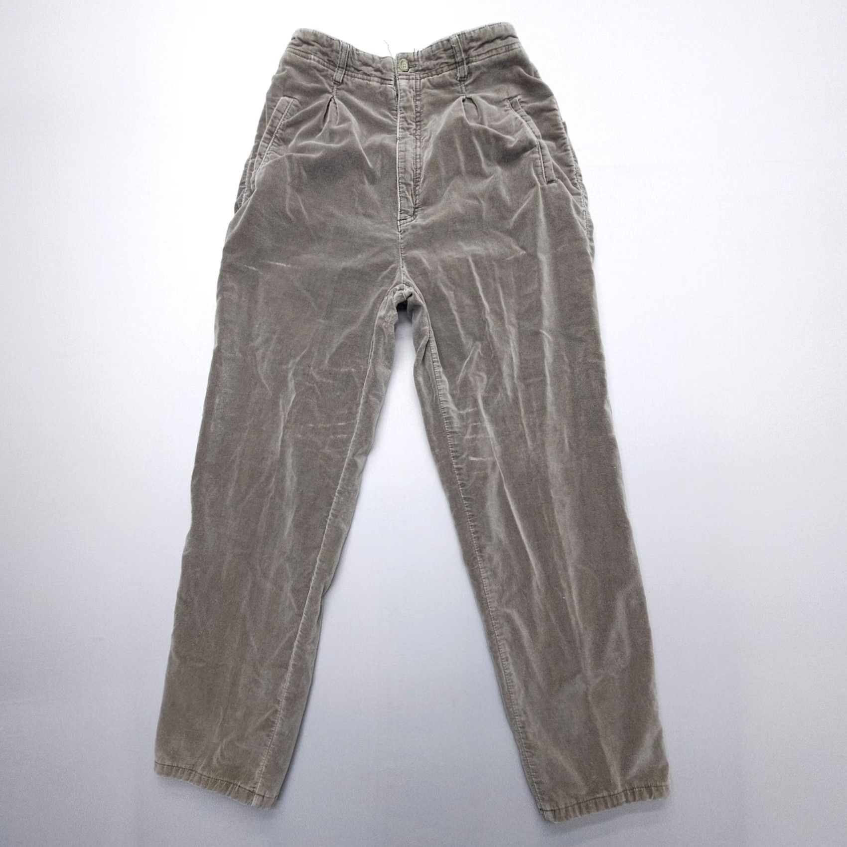 Velvet VINTAGE Sigrid Olsen Pants Womens 10 Gray Velvet High Rise 90s Retro Soft Cotton Size 32" / US 10 / IT 46 - 2 Thumbnail