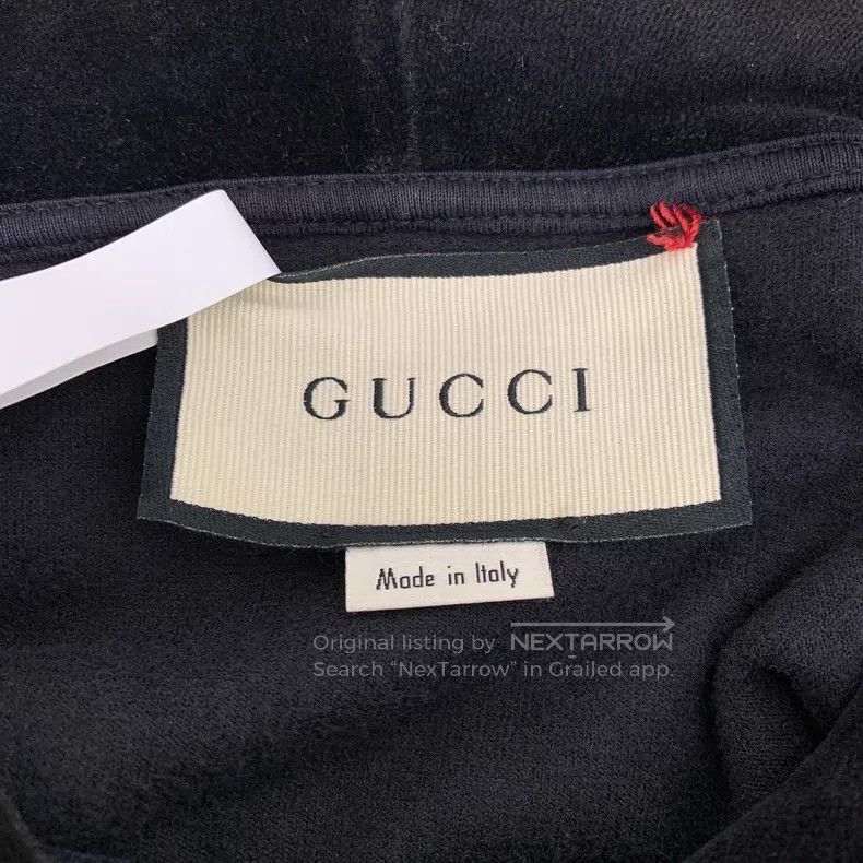Gucci Gucci Black red and green striped velvet cotton hooded dra Size US S / EU 44-46 / 1 - 6 Thumbnail