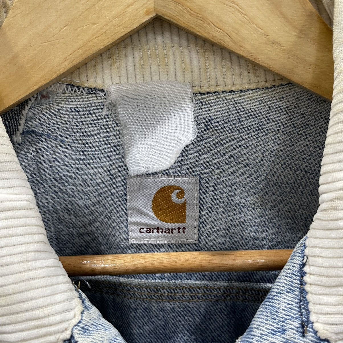 Carhartt × Vintage RARE Vintage Carhatt 100 Anniversary Denim Jacket Trucker Size US M / EU 48-50 / 2 - 6 Thumbnail