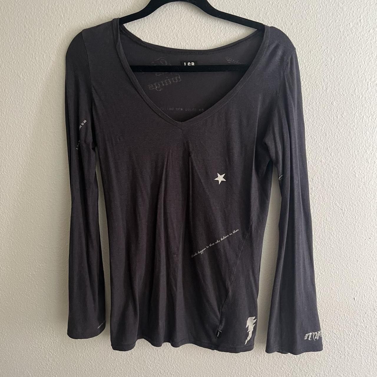 Le Grande Bleu (L.G.B.) L.G.B dark grey graphic long sleeve | Grailed