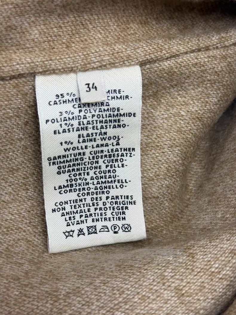 Hermes Hermes Oatmeal color double-sided cashmere coat Size XXS / US 00 / IT 34 - 5 Thumbnail