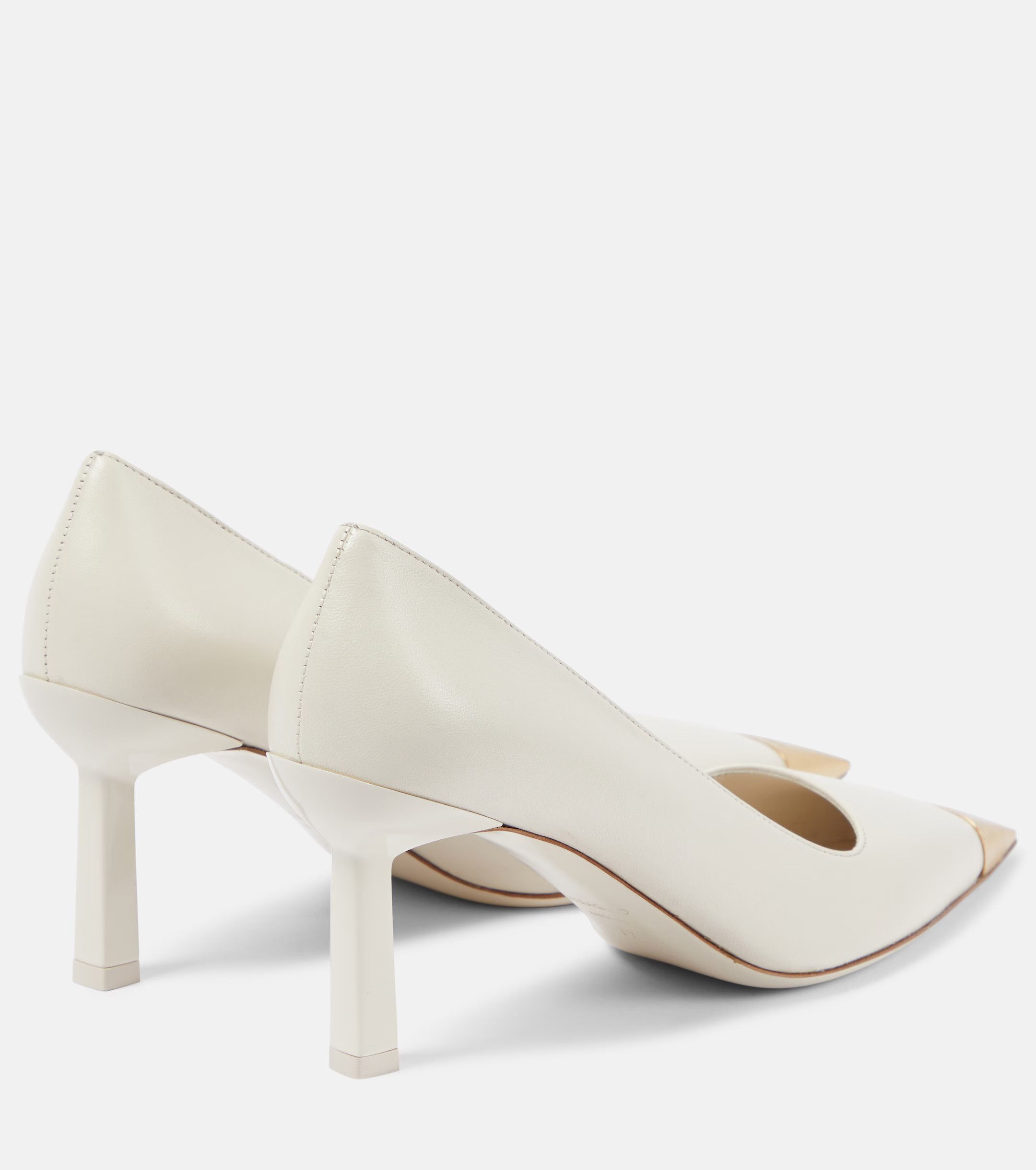 Salvatore Ferragamo o1s1rm0724 Leather Pumps in White Size US 6.5 / IT 36.5 - 2 Thumbnail