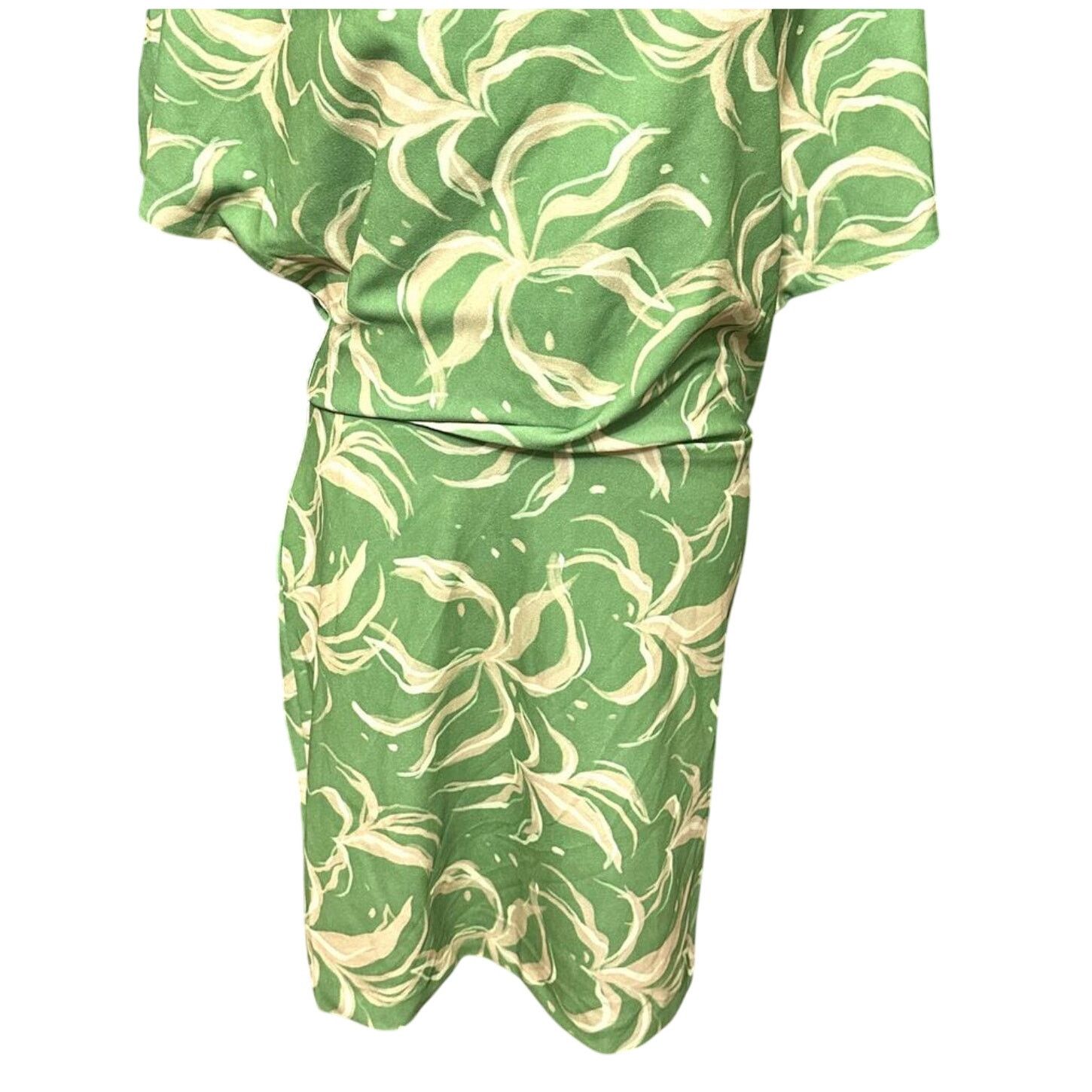 Other Alexia Admor Mini Dress Drape One Shoulder Green/Yellow L Size L / US 10 / IT 46 - 4 Thumbnail