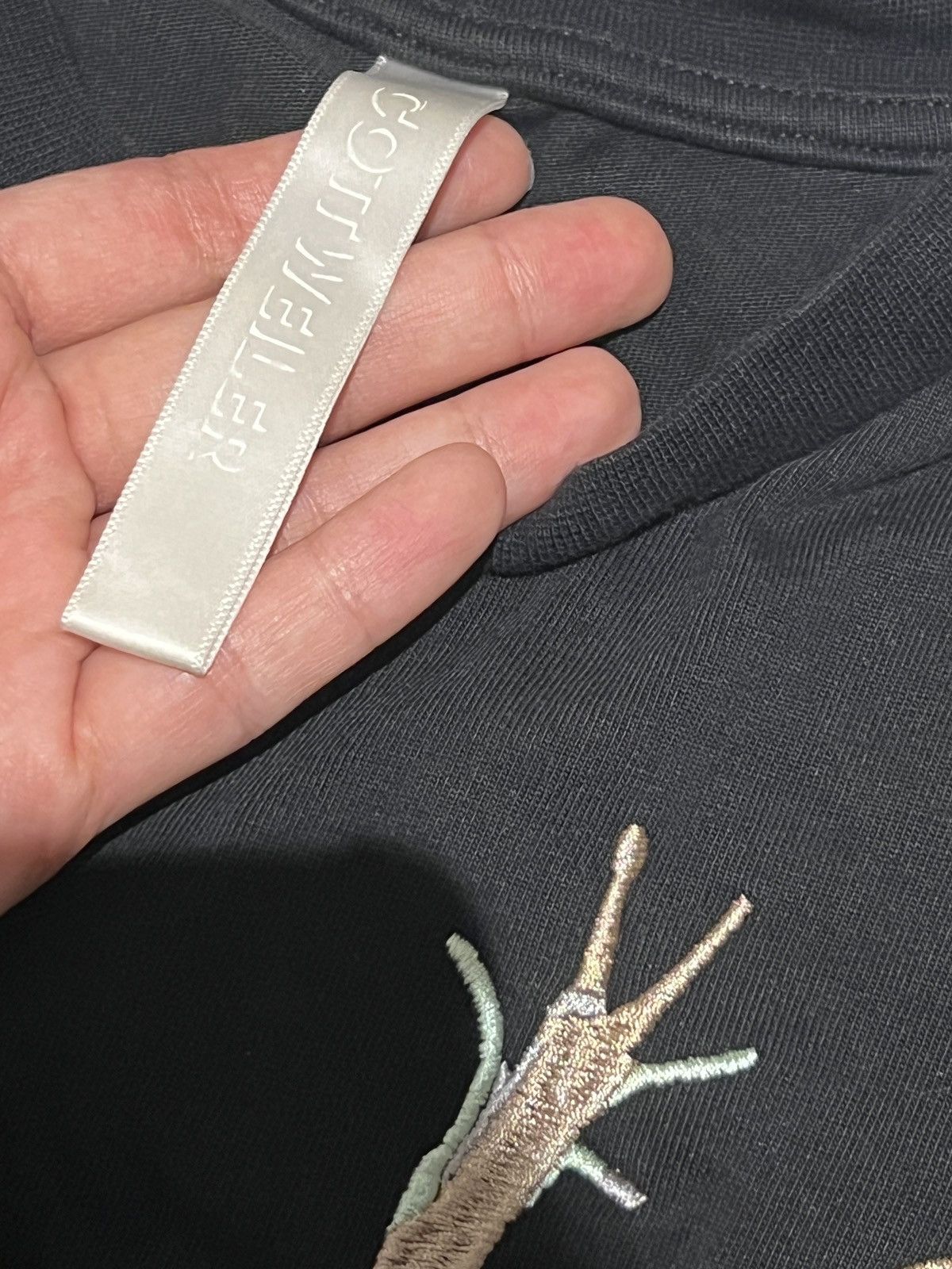 Cottweiler SS18 Cottweiler Black Gecko / Lizard embroidered t-shirt Size US S / EU 44-46 / 1 - 2 Thumbnail