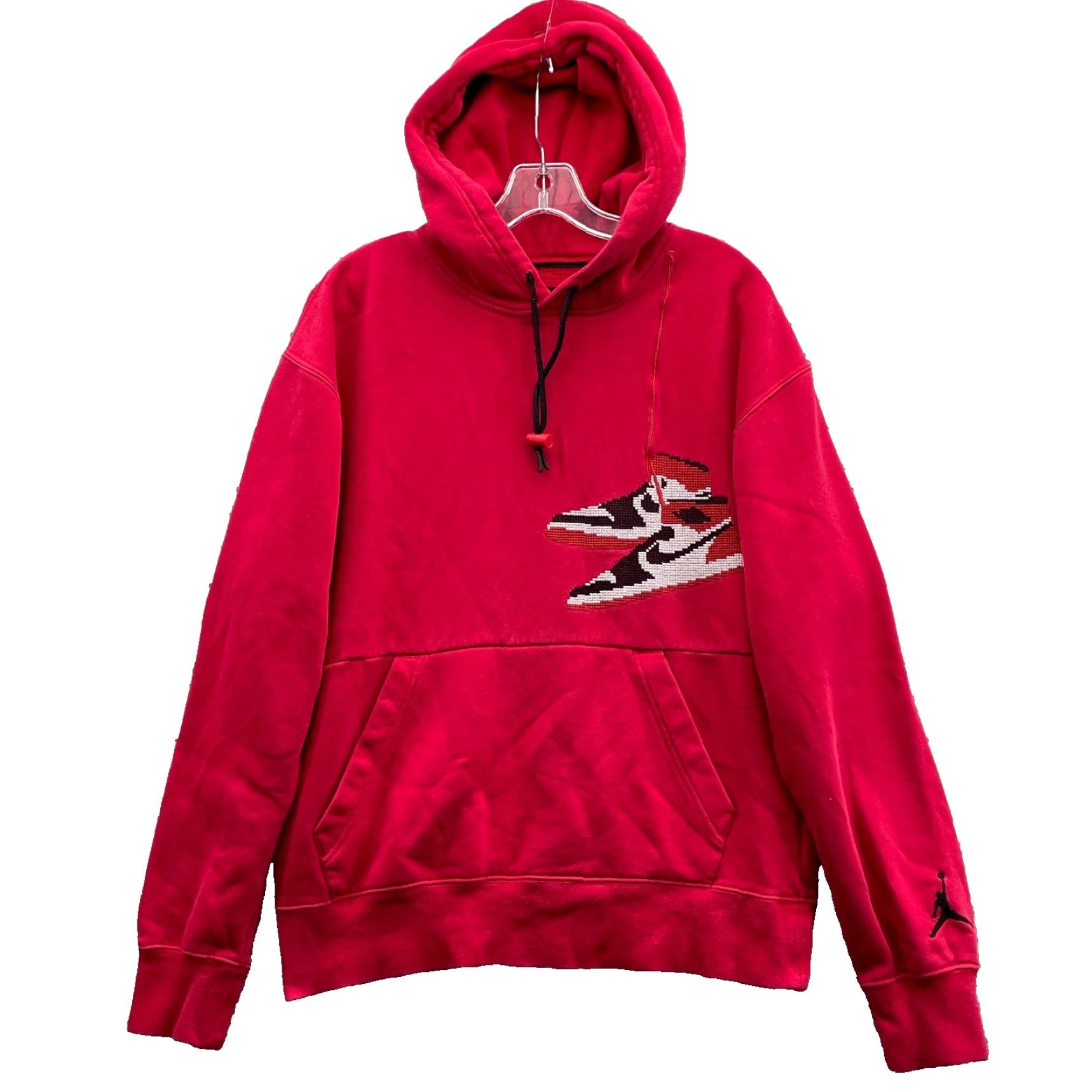 Nike Nike Jordan Air Jordan 1 Holiday Hoodie Men M Red Graphic Print Sportswear Hoodie Retro Christmas 90s Size US M / EU 48-50 / 2 - 2 Thumbnail