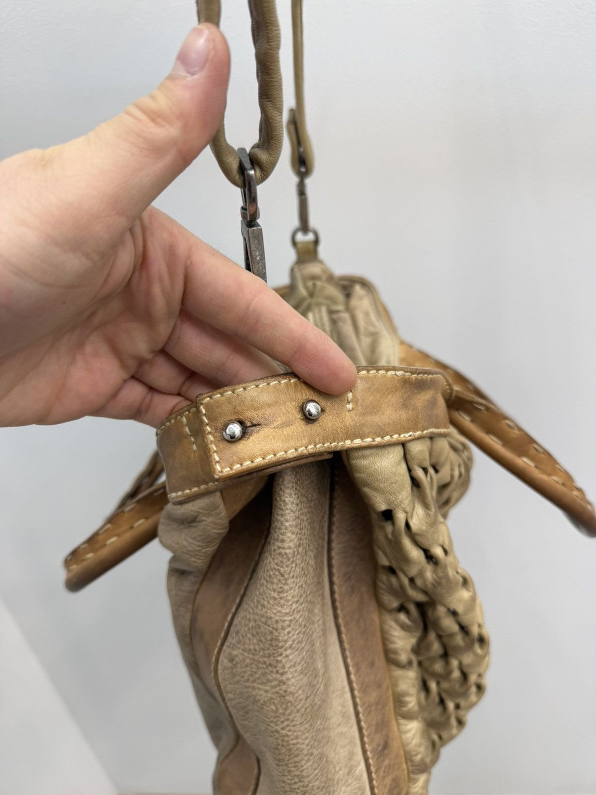 Vintage Reptiles House Leather Handbag Size ONE SIZE - 5 Thumbnail