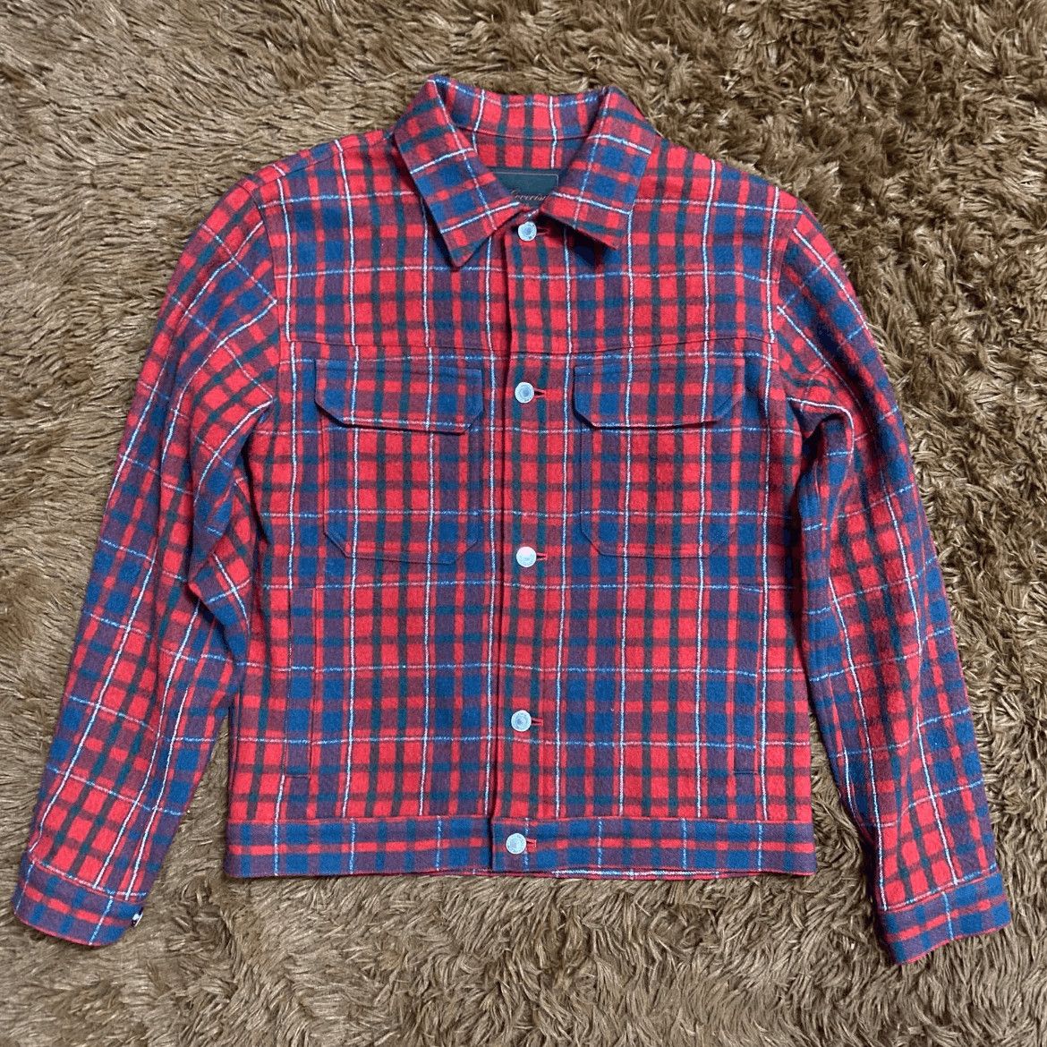 Undercover Undercover 02AW Undercoverism Red & Blue Plaid Jacket Size US M / EU 48-50 / 2 - 1 Thumbnail