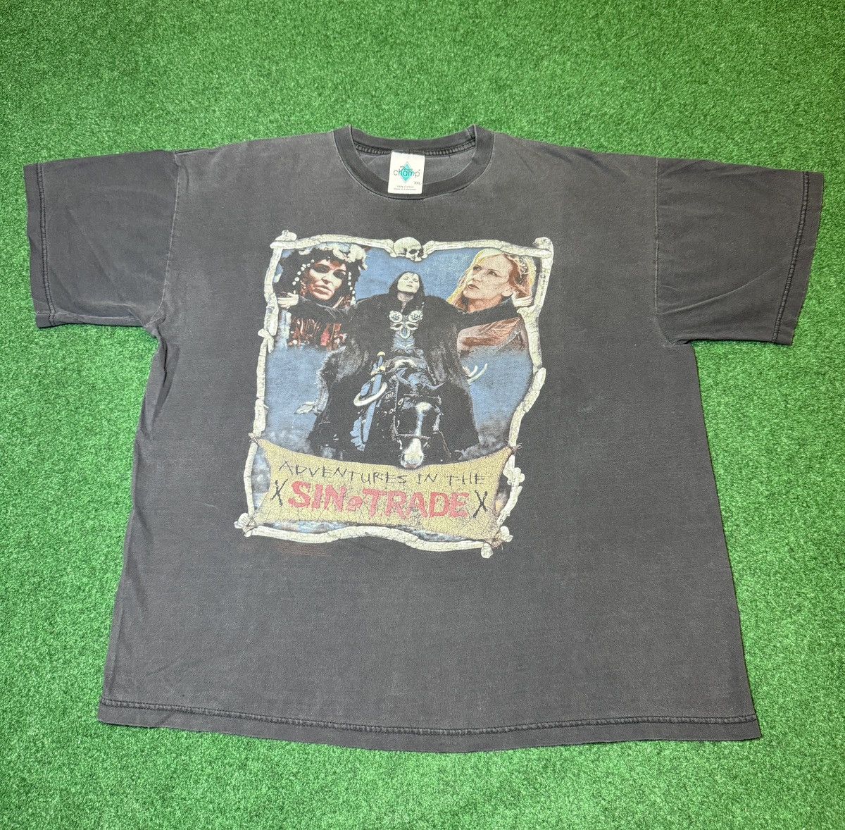 Vintage Vtg 90s Xena Warrior Princess Sin Trade RARE FADED T Shirt Size US XXL / EU 58 / 5 - 1 Thumbnail