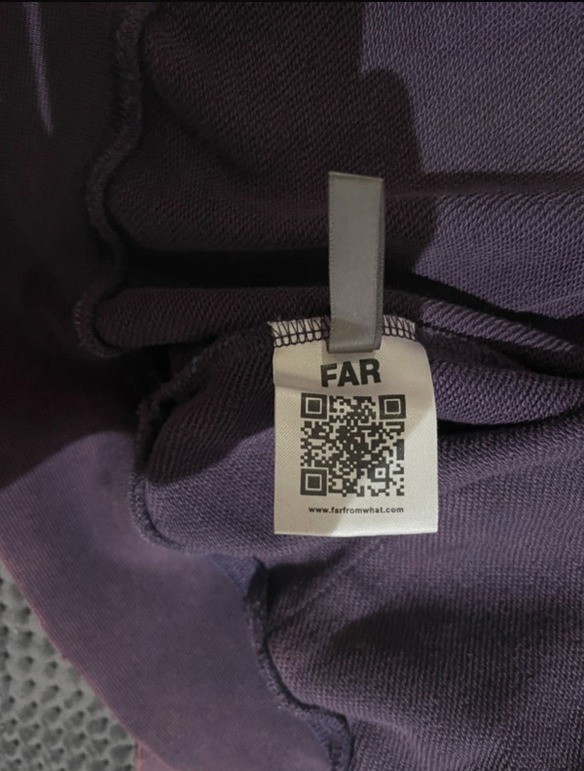FAR FROM WHAT Farfromwhat washed purple/pink zipped hoodie Size US M / EU 48-50 / 2 - 3 Thumbnail