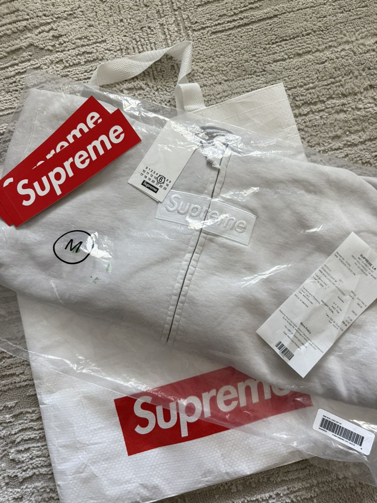 Maison Margiela × Supreme Maison Margiela Supreme Box Logo Zip Up Size US M / EU 48-50 / 2 - 1 Thumbnail