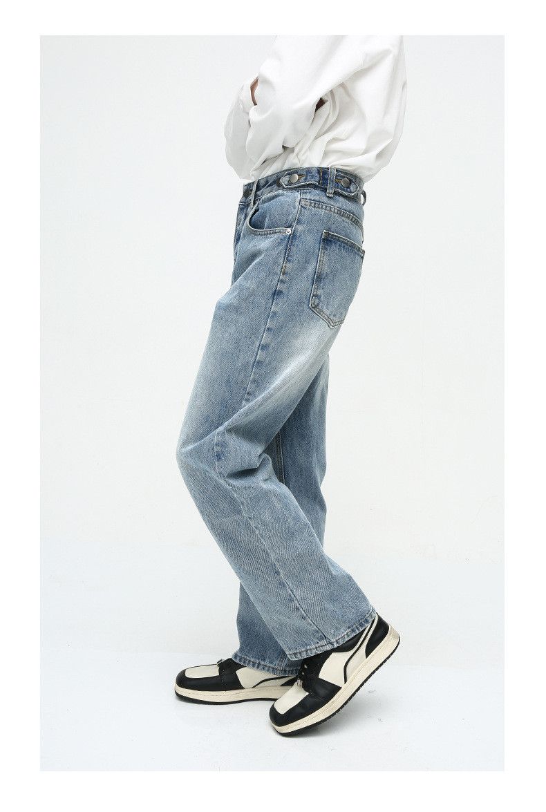 Japanese Brand × Jean Simple loose casual straight washed jeans Size US 32 / EU 48 - 3 Thumbnail