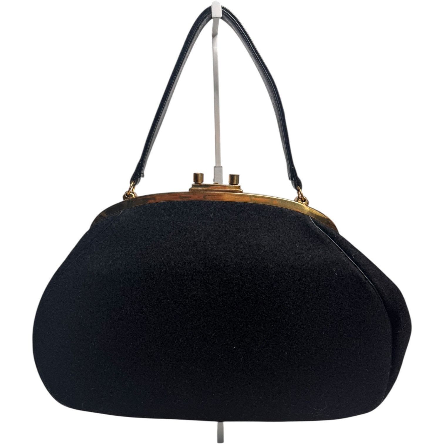 Vintage Ingber Fabric Frame Handbag 50s Structured Top Handle Purse Size ONE SIZE - 3 Thumbnail