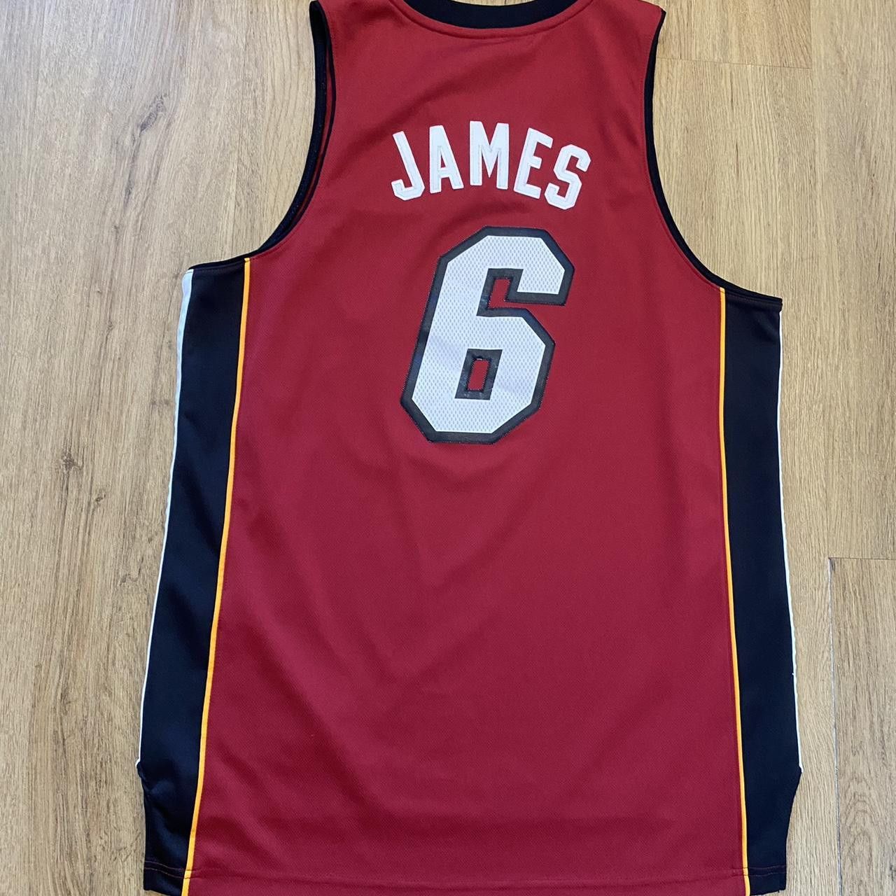 Adidas James Lebron NBA Adidas Miami Heat Shirt basketball Size US M / EU 48-50 / 2 - 1 Thumbnail