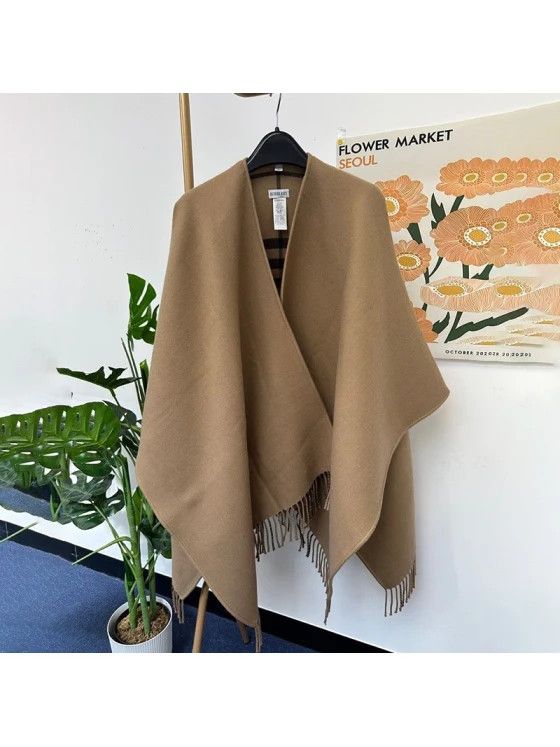 Burberry o1w1db10126 Reversible Check Wool Cape in Multicolor Size XL / US 12-14 / IT 48-50 - 2 Thumbnail