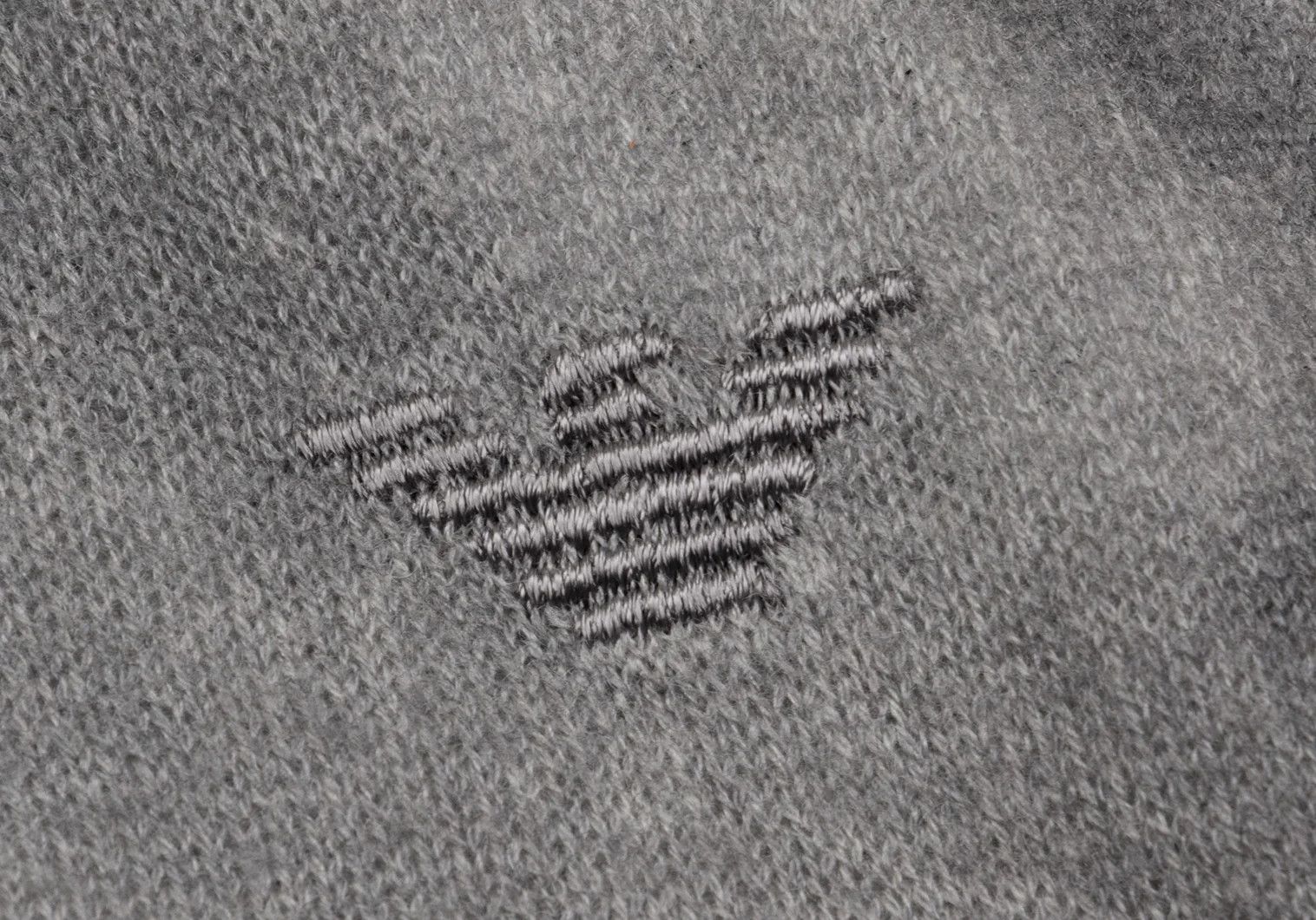 Emporio Armani Botanical Print Cashmere Knit in Light Gray M Size US M / EU 48-50 / 2 - 7 Thumbnail