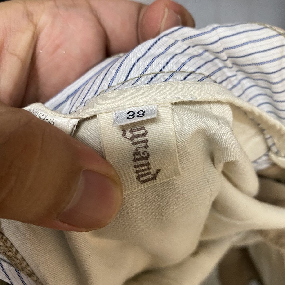 Japanese Brand DL Grand Global Beige Casual Pants #C986 Size US 30 / EU 46 - 20 Thumbnail