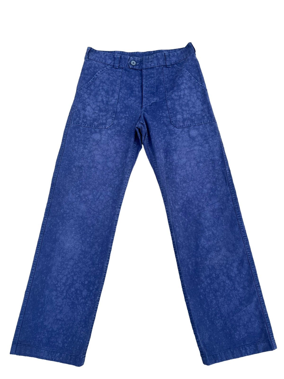 image of Danton x Indigo Vintage Le Glazik France Faded Indigo Fatigue Pant, Men's (Size 29)