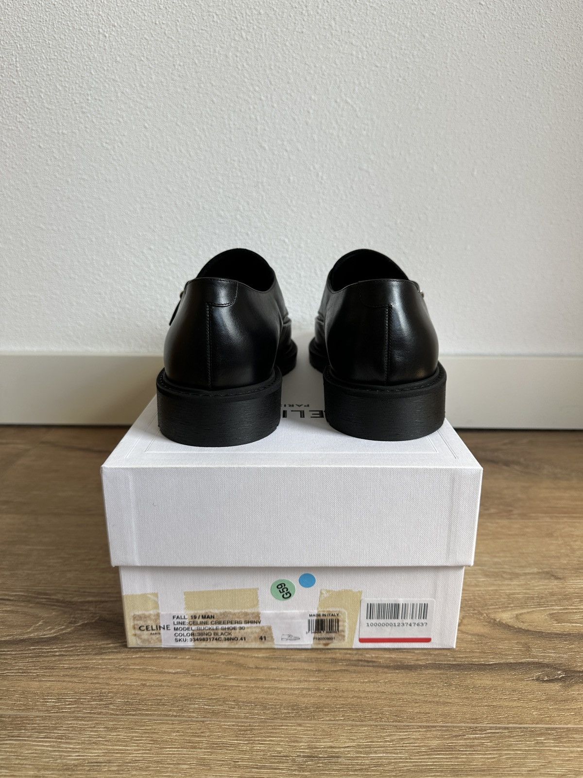 Celine × Hedi Slimane Celine Creepers buckle derby leather black Size US 8 / EU 41 - 5 Thumbnail