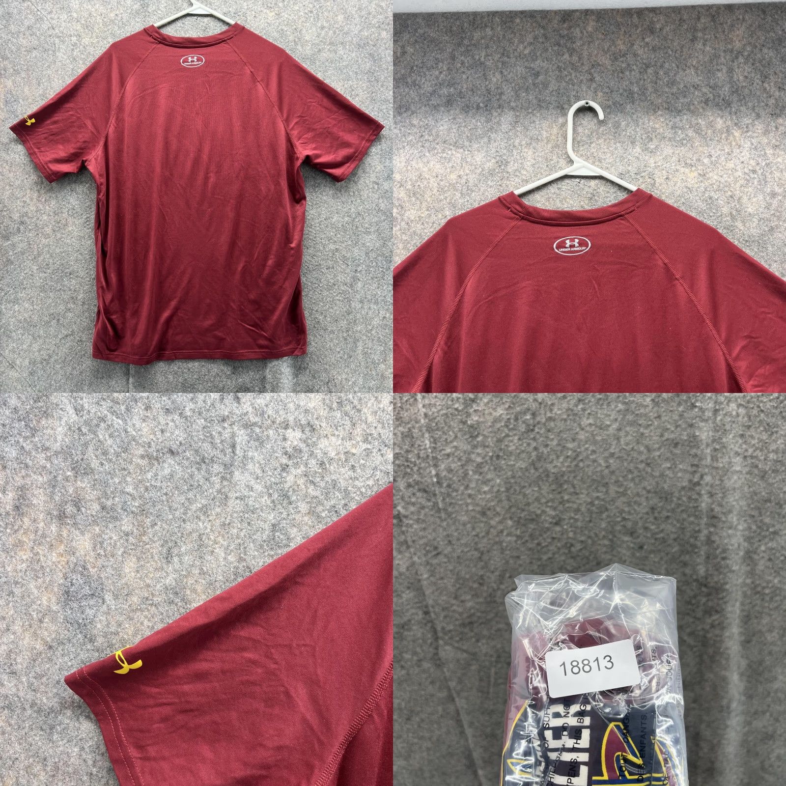 Under Armour Under Armour Shirt Men XL Red Cleveland Cavaliers Combine Basketball Tee Short Sleeve Crew Neck Jersey Logo Size US XL / EU 56 / 4 - 9 Thumbnail