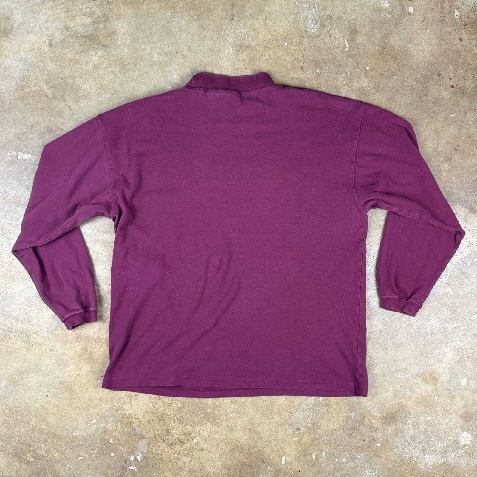 American Eagle Outfitters VTG American Eagle Mock Neck Long Sleeve Shirt L Maroon Size US L / EU 52-54 / 3 - 2 Thumbnail