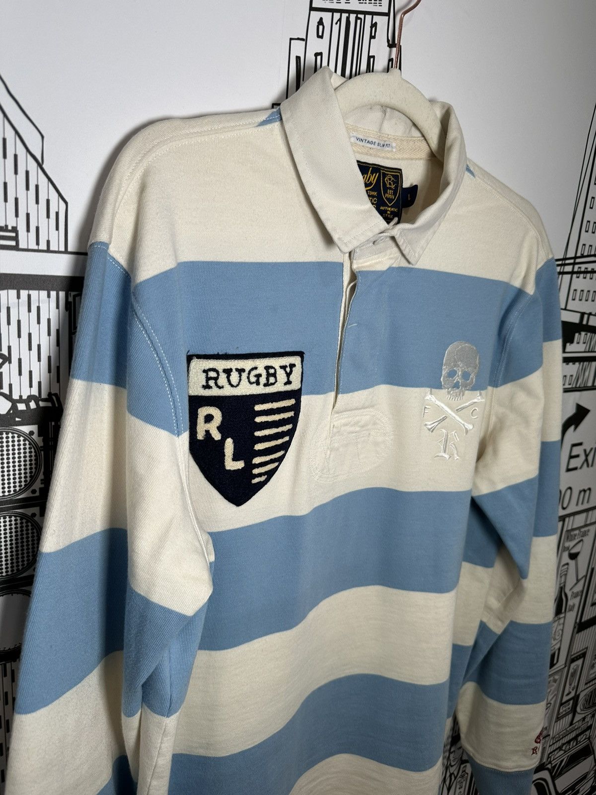 Rugby Ralph Lauren Rugby Ralph Lauren Crazy Rugby Baby Blue L Size US L / EU 52-54 / 3 - 4 Thumbnail