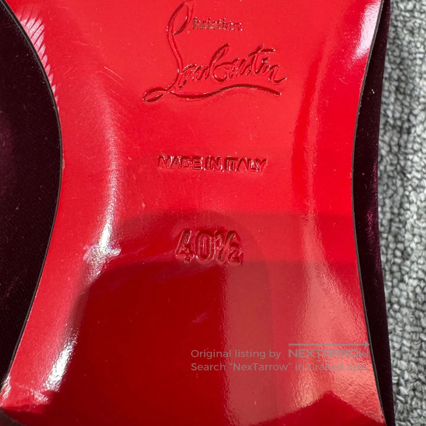 Christian Louboutin Christian Louboutin Rivet velvet loafers| Size US 7.5 / EU 40-41 - 5 Thumbnail
