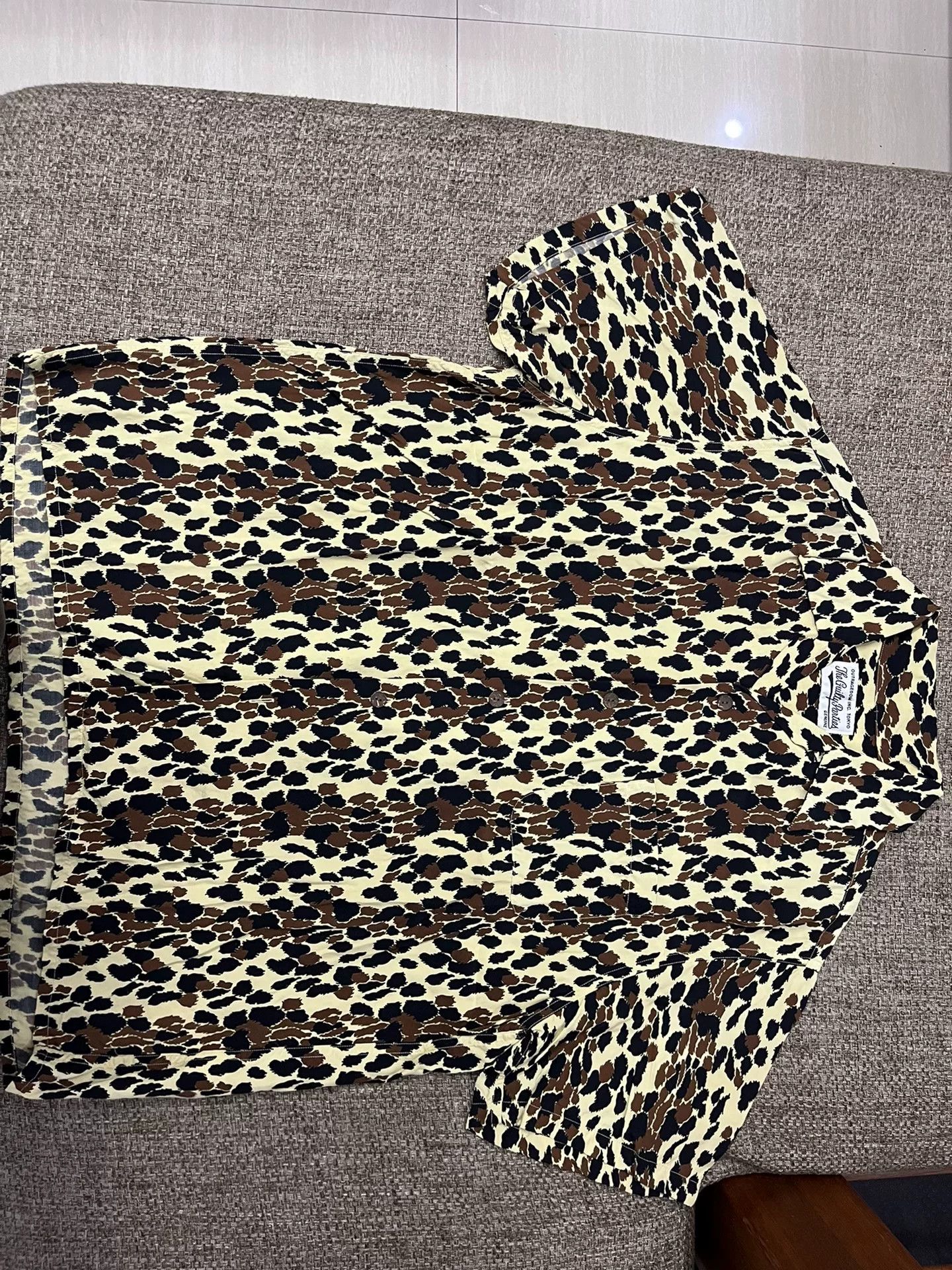 Wacko Maria Wacko Maria Yellow Leopard Print Shirt Size US M / EU 48-50 / 2 - 1 Thumbnail