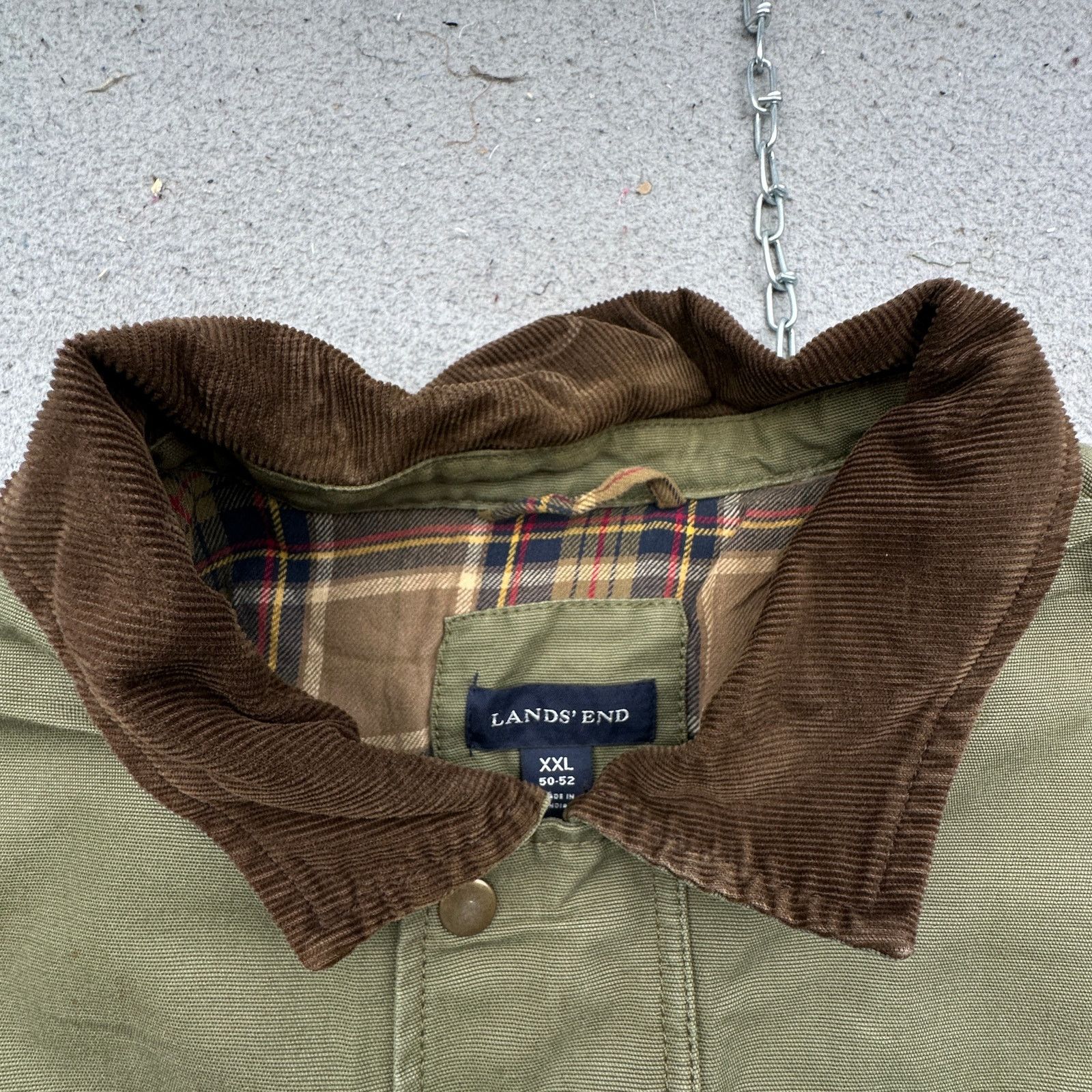 Lands' End Lands End Duck Canvas Lined Chore Work Coat Jacket Mens XXL Size US XXL / EU 58 / 5 - 13 Thumbnail
