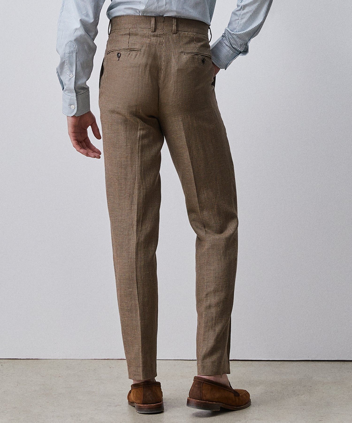 Todd Snyder Italian Soft Sutton Suit in Brown Houndstooth Size 42R - 4 Thumbnail